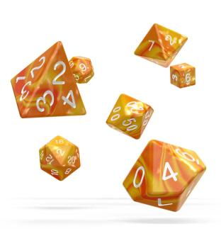 Oakie Doakie Dice Würfel RPG-Set Gemidice - Sunstone 7 Stück